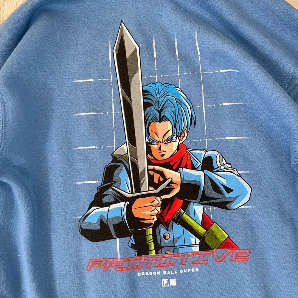 Primitive x Dragon Ball Trunks Blue Vintage Hoodie